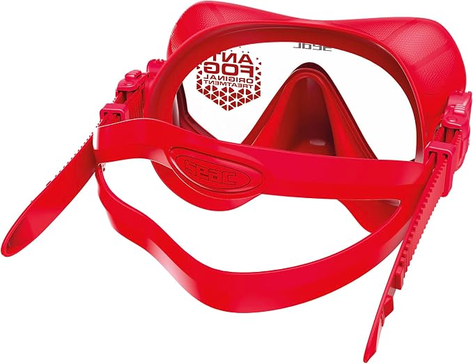 SEAC Pura – Frameless Single-Lens Silicone Diving Mask | Antifog Low Volume Mask for Diving and Snorkeling with 3D Buckle