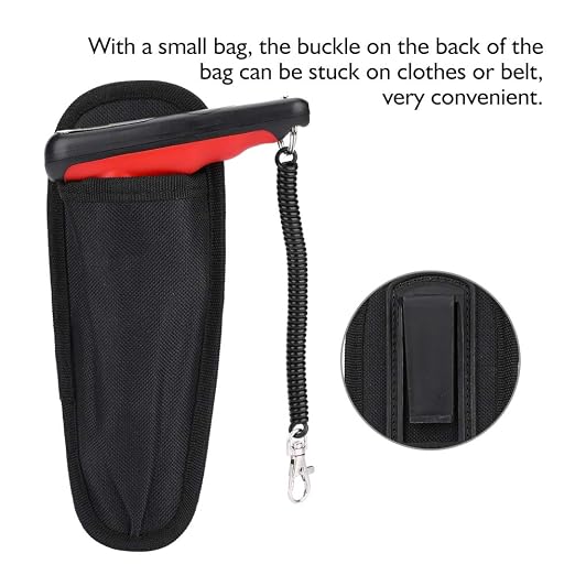Portable Fishing Grip, Lightweight Digital Scale with Telescopic Stainless Steel Handle for Anglers, Spring Safety Rope Storage Bag for Freshwater Saltwater Travel Fishing