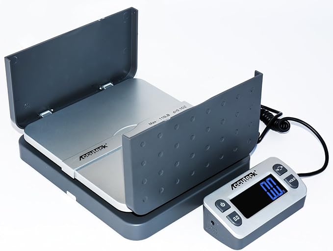 Accuteck ShipPro W-8580 110lbs x 0.1 oz Gray Digital Shipping Postal Scale