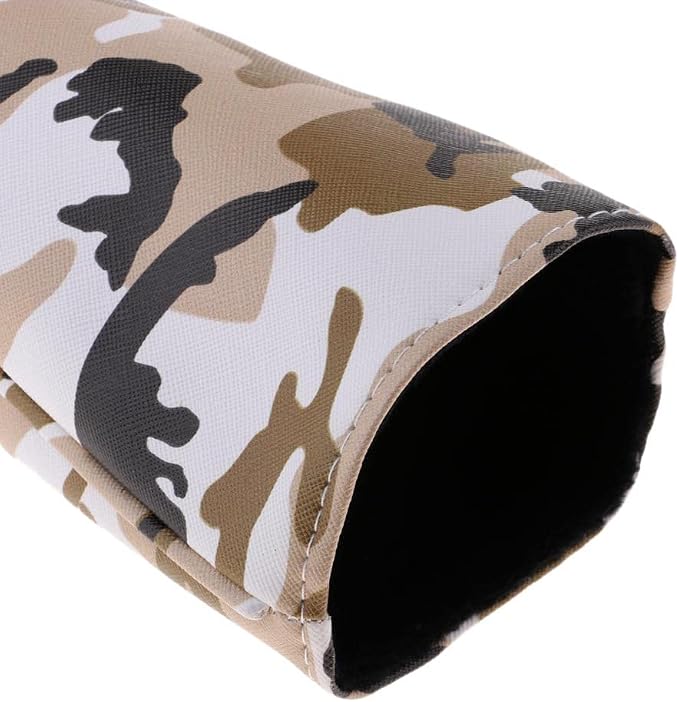 Baosity 4Pcs/Set Premium PU Camouflage Golf Head Covers No. 1 3 5 UT Wood Driver Club Protector Replacement & Interchangeable Number Tag