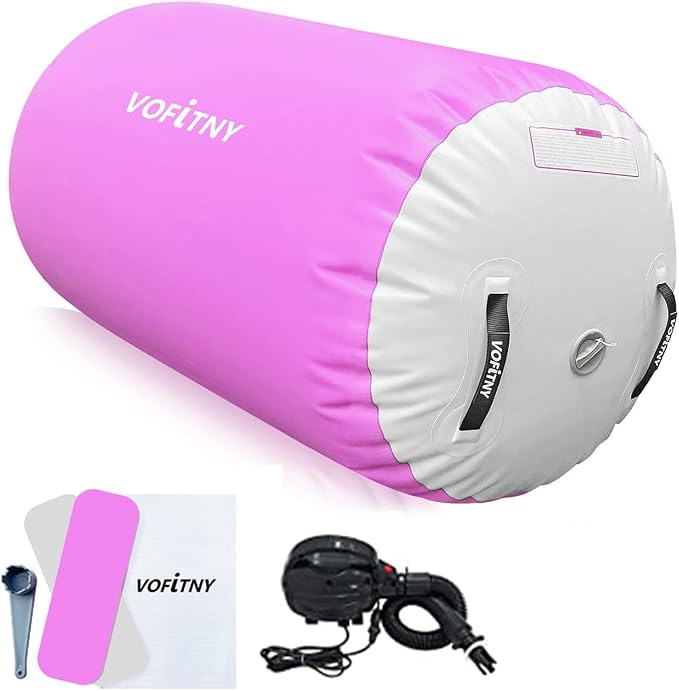 VOFiTNY Backflip cheerleading Tumbler Cylinder With Pump for Yoga Training Cheerleading Home Use