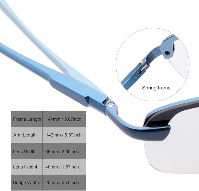 Polarized Photochromic Sunglasses for Men - UV Protection and Lightweight Sun Glasses for Driving Fishing