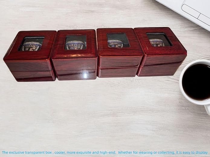 Rare Legacy L#A. 2025 New Baseball Defending Championship Ring 5#17#18#50 - High-Level Transparent Sandalbox Silver Plated Museum-Grade Replica Display Adult