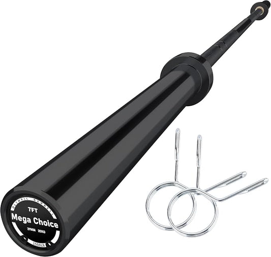 GaveeLife Olympic Barbell Bar for Weightlifting - 7FT Heavy Duty (1500LB/700LB), 4FT Short (500LB), 4FT EZ Curl Bar - Weight Bar Fit 2” Standard Weights - Home Gym Strength Training