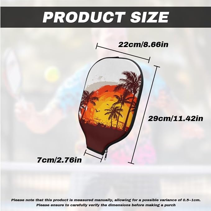 Pickleball Paddle Covers, Durable Polyeste Paddle Cover,Anti-Drop Paddle Storage Bag