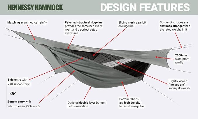 Hennessy Hammock - Explorer Deluxe Zip XL