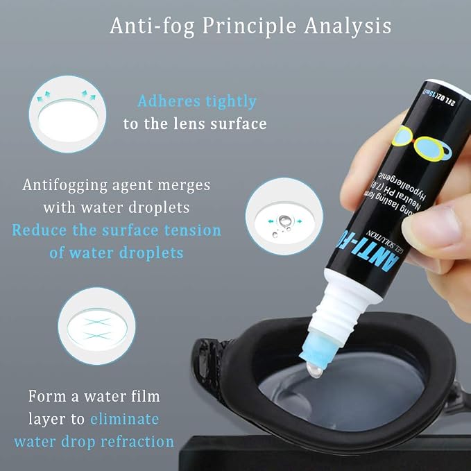 LifeArt Anti Fog Spray for Swim Goggles, Ski Masks, Snorkeling and Diving Masks, Prevents Fogging, Anti-Static, Streak-Free, Unscented, Alcohol and Ammonia Free