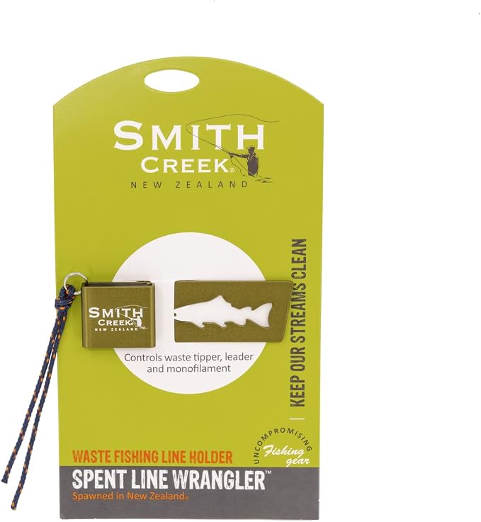 Smith Creek Tippet Holder & Spent Line Wrangler Value Bundle (Metallic Gray)