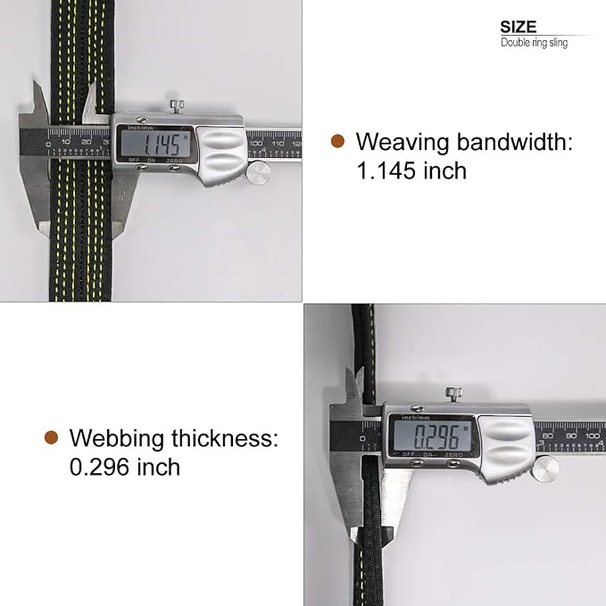 NewDoar Tree Arborist Friction Saver 22KN Climbing Cambium Saver Loop Belt Sling Retrievable Anchor 35.4 inch/43 inch