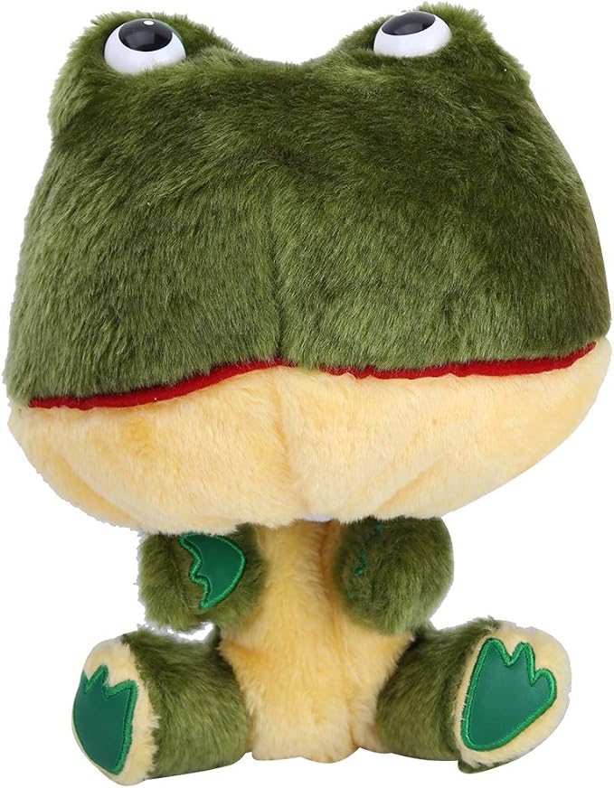 Plush Golf Club Covers Frog Shape Protective Driver Covers for Safeguarding Clubs During Travel and Movement