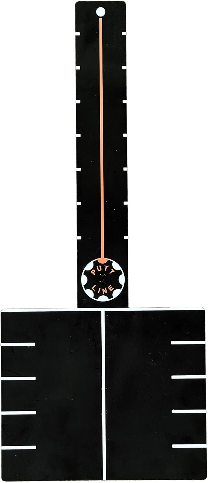 One Putt Ruler - Golf Putting Alignment Training Aid - Precision T-Ruler for Stroke Path & Face Angle - 14-Inch Aluminum Practice Tool for Indoor and Outdoor Use