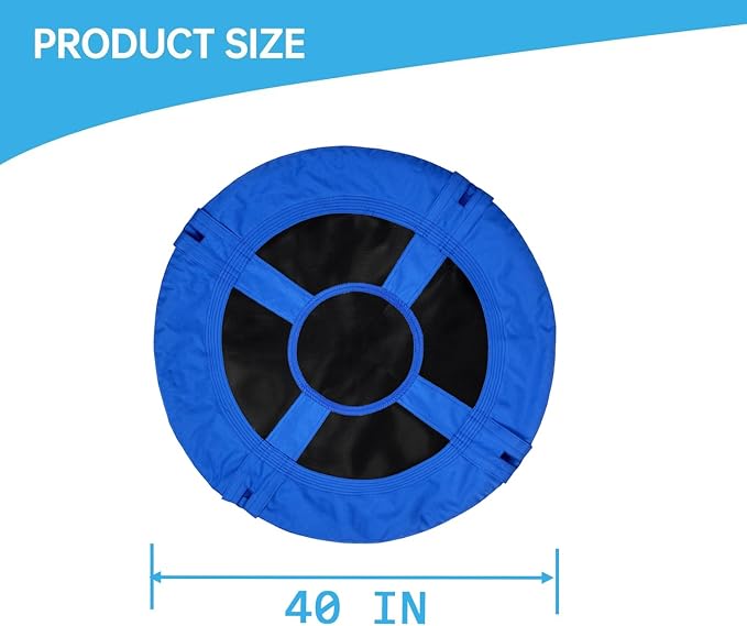 Only Fits 40-Inch Tree Swing Replacement Fabric,Saucer Swing Replacement Cover,Round Saucer Swing Seat Cover,Oxford Fabric(Cushion Cover only, Swing Frame not Included.)