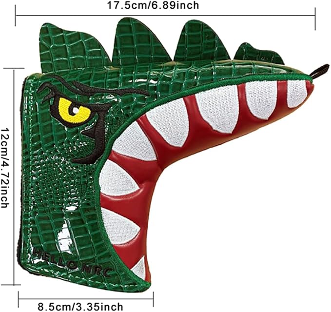 Scott Edward Skull Golf Woods Headcovers Covers for Driver Fairway 1 3 5 H Clubs Set Heads PU Leather Unisex Black Brown