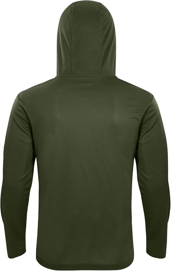 Mens Long Sleeve T-Shirts Casual Crew Neck Tee Shirt Summer Soft Running Swimming Cycling Fishing Tops