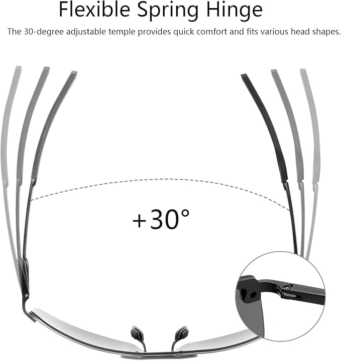 Polarized Photochromic Sunglasses for Men - UV Protection and Lightweight Sun Glasses for Driving Fishing