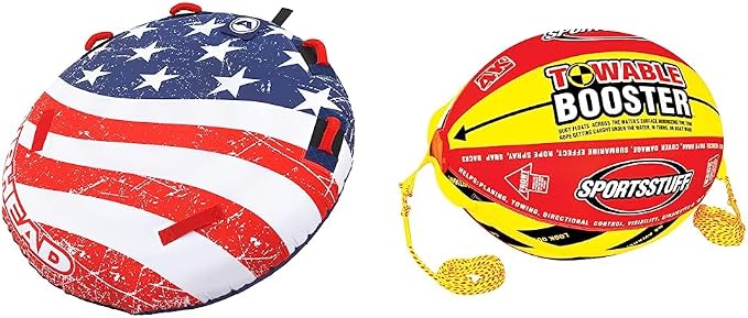 Sportsstuff Stars & Stripes | Towable Tube for Boating with 1-4 Rider Options