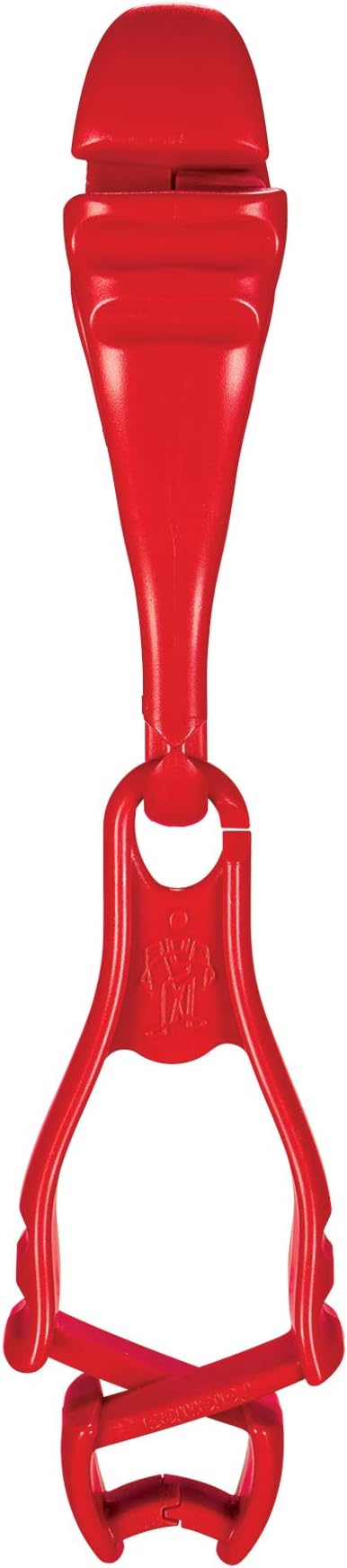 Ergodyne Squids 3400 Glove Clip Holder with Dual Clips, 6-Pack, Red