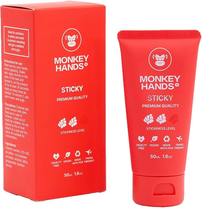 MONKEY HANDS MonkeyHands Gel Grip Pole Dance, Calisthenics, Rings, Parkour, Gymnastics, Padel, Tennis and More - High Performance - Skin Friendly, Vegan