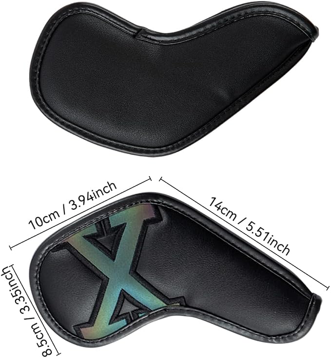 Golf 10pcs/12pcs Thick Synthetic Leather Golf Iron Head Covers Set Headcover Fit All Brands