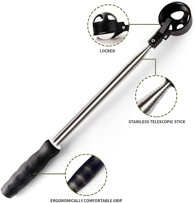 harayaa Golf Ball Retriever Telescopic Up Tool Golf Picker