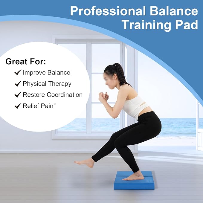StrongTek Dual Balance Pad Set – Green Foam Stability Pad + 2-in-1 Non-Slip Cushion for Training & Rehab