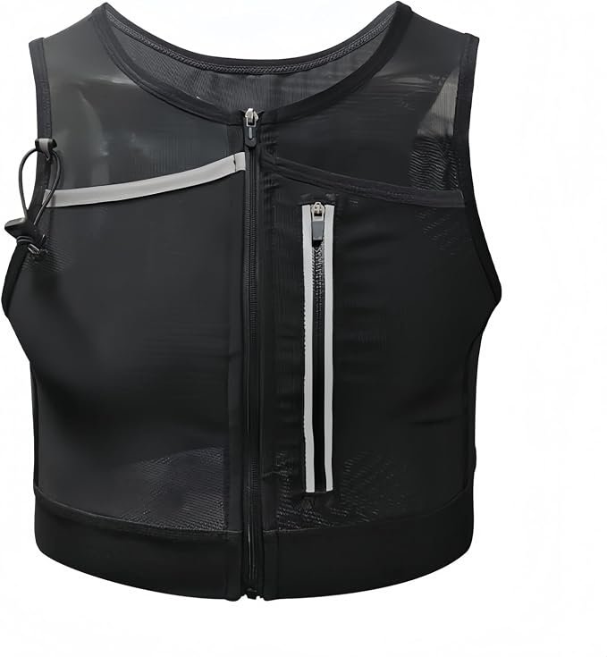 Hydration Running Vest Water Bottle Carrier, Outdoor Sports Trail Backpack for Youth, Teens and Adult