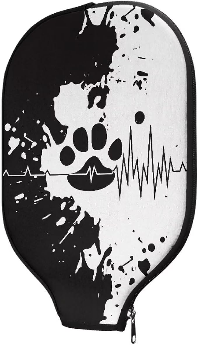 Blue Camo Corgi Pattern Print Pickleball Paddle Covers Only Paddles Holder Sleeve Fits Most Rackets