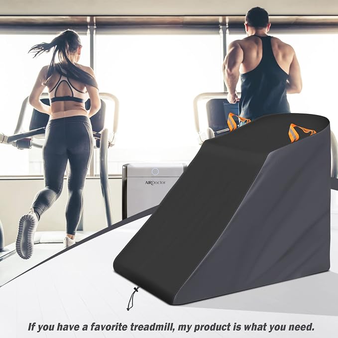 XYZCTEM Treadmill Cover Waterproof Dustproof Running Machine Cover Exercise Workout Equipment Protective with Windproof Drawstring and Air Vents for Home Gym Indoor Outdoor