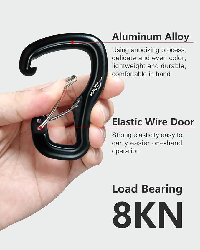 Camping Hammock Tent with Heavy Duty Carabiner Clips, Lightweight Hanging Hammocks Tree Straps, Bivvy Ground Tent for Outside, Hiking, and Travel
