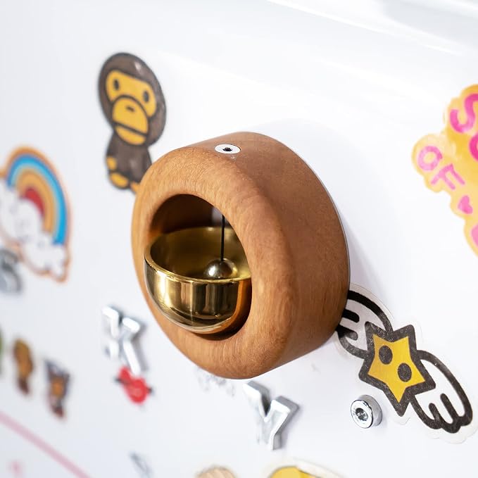 Shopkeepers Bell for Door Opening - Magnetic Attached Doorbell Chime for Business - Unique Office Ornaments and Hanging Decoration for Entrance, Fridge Sticker and Barn Door - Creative Present