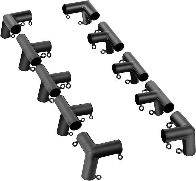 Aoneky 1 3/8 Inch Trapezoid Baseball Batting Cage Frame Corner Kit - Batting Cage Connector Kit