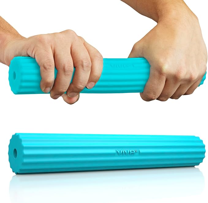 Vive Flex Therapy Bar for Tennis Elbow Relief (Light) - Physical Therapy Aid, Improve Tendonitis & Grip Strength - Resistance for Golfers, Hand, Epicondylitis, Equipment - Strengthens Wrist & Forearm