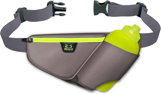 Amphipod High Five-K Bottle Pack, Runners Hydration Waist Belt for 5K/10K, Ultra Running & Walking, Men & Women