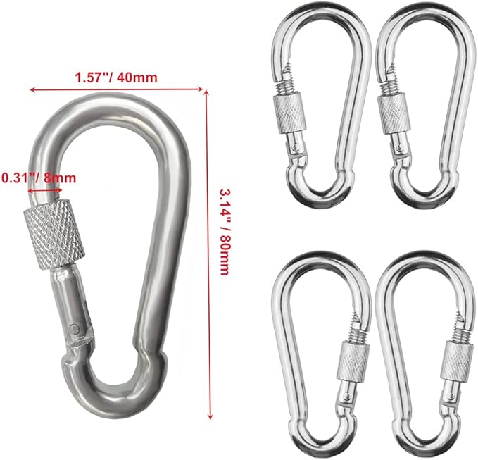 Swing Chains (2) Fully Coated for Swing Set with 4 Free Quick Links Anti-Rust Iron Link Chains Playground Kids Tree Swing Seat Accessories and Replacement Support 660 Lb (Yellow)