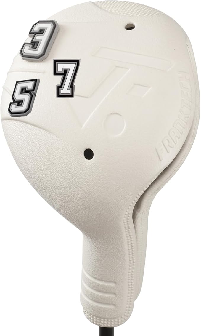 Snap-On Golf Club Covers for Right-Handed Golf Clubs, Easy On Off in 1 Second, Fits 460cc Drivers, Washable EVA Plastic with Shaft Lock, DIY Pins for Customization