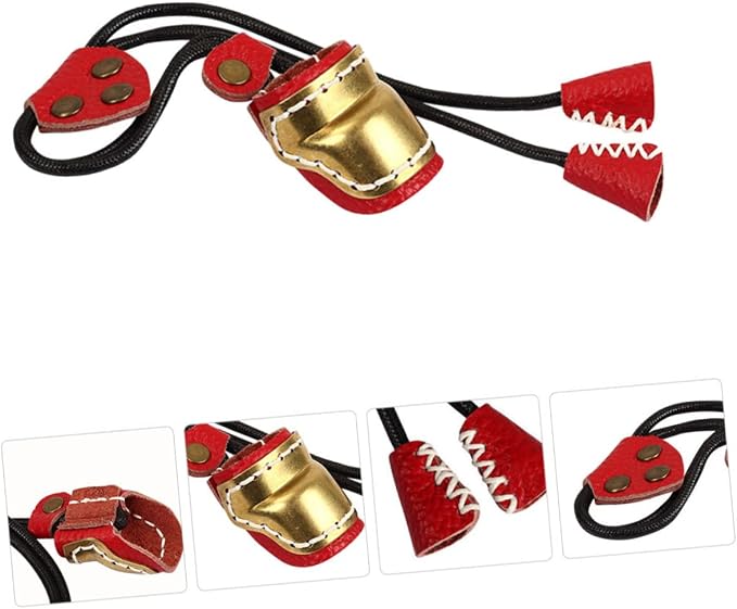 BESPORTBLE 2pcs Guard Sleeve Bow Fingers Outdoor Cover Finger Protection Right Archery Copper for Shooting