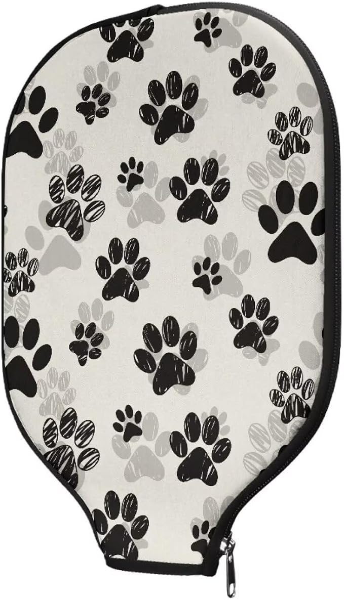 Blue Camo Corgi Pattern Print Pickleball Paddle Covers Only Paddles Holder Sleeve Fits Most Rackets