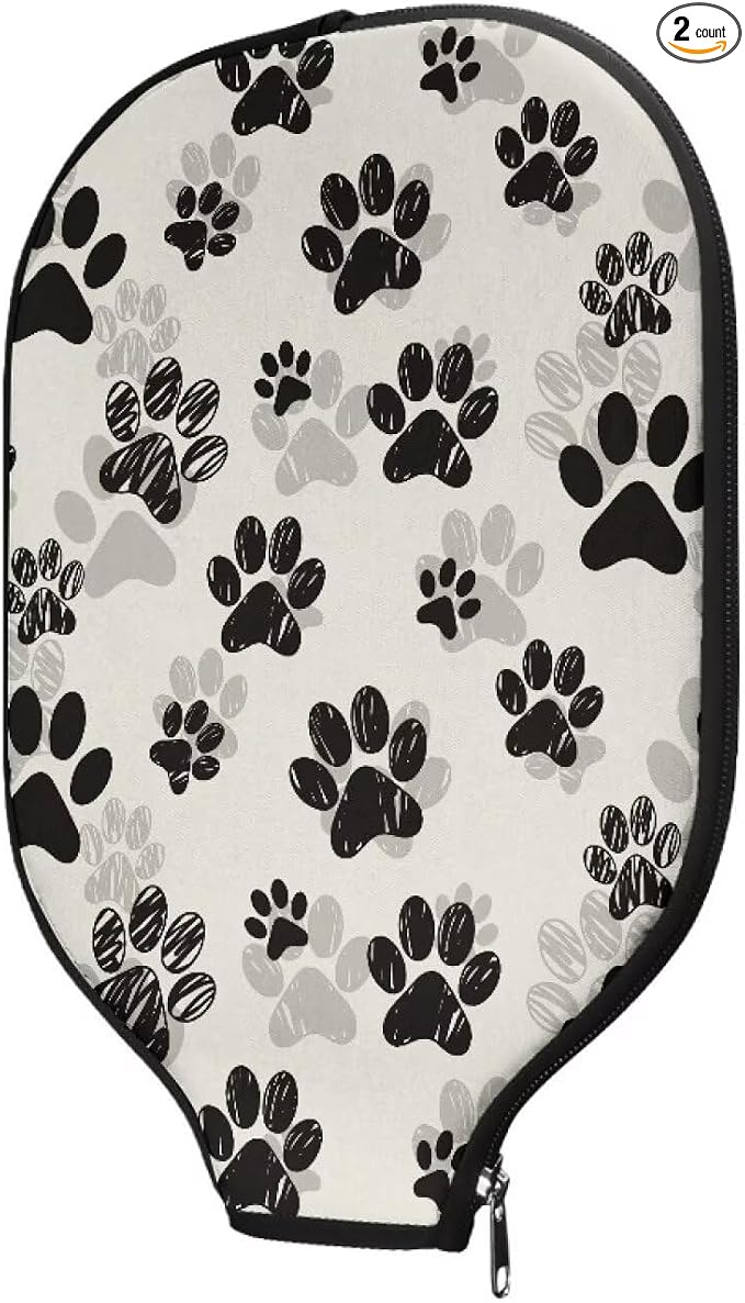 Blue Camo Corgi Pattern Print Pickleball Paddle Covers Only Paddles Holder Sleeve Fits Most Rackets