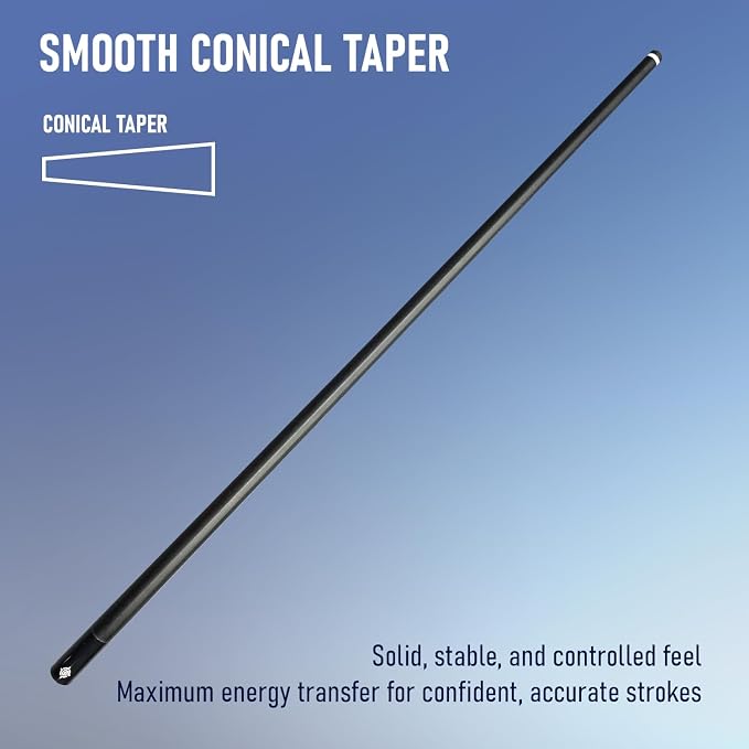 Series, Glass Fiber Pool Cue Stick, Uni-QR, 3/8-10, 5/16-18 Joint, Synthetic Leather Grip, 29" Glassfiber Shaft, 7-Layer Microfiber Tip