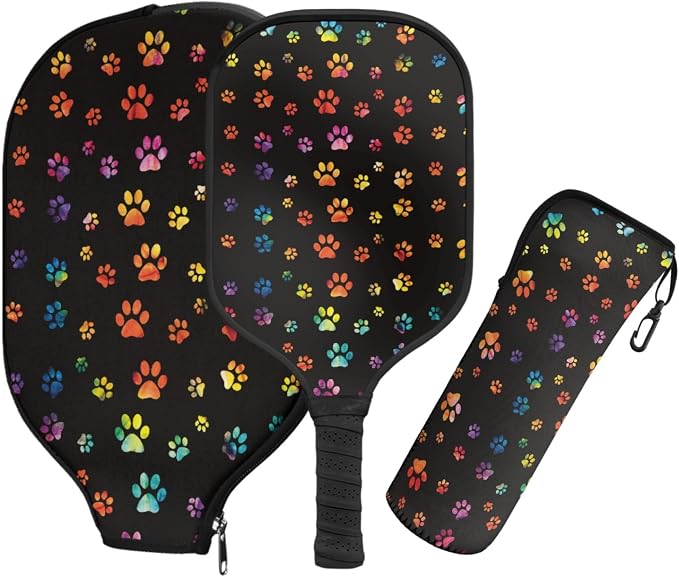 Pickleball Paddles Set 3PCS Pickleball Paddle Case Pickleball Racket Pickleball Bag Ideal for Beginners Gifts