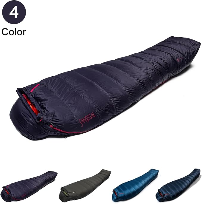 Ultralight Mummy Down Sleeping Bag 650 Fill Power Duck Down Suits for 32 Degree F for Camping Hiking Backpacking