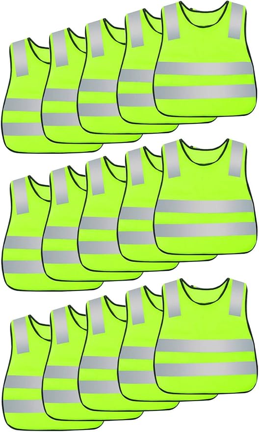 AIEOE Kids High Visibility Safety Vest Reflective Running Lightweight Traffic Walking Breathable Construction Vest