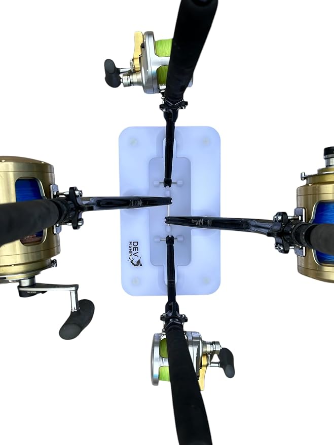 4 Bent Butt Fishing Rod Rack Storage Organizer Pole Holder Garage Stand
