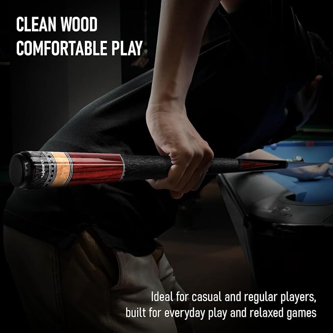 Series, Glass Fiber Pool Cue Stick, Uni-QR, 3/8-10, 5/16-18 Joint, Synthetic Leather Grip, 29" Glassfiber Shaft, 7-Layer Microfiber Tip