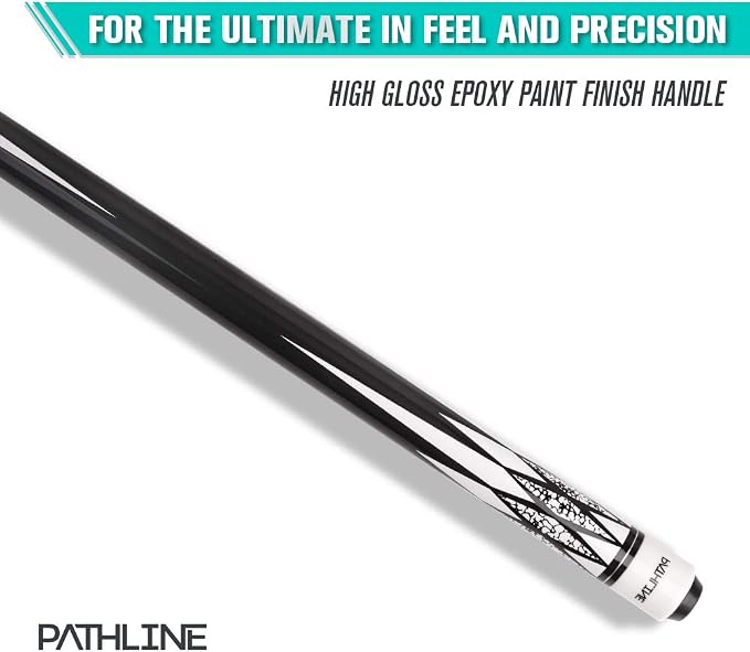 PLN Pool Cue Kit - 58 inch Canadian Maple Billiard Pool Stick and Hard Case