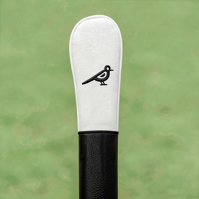 Vesperlux Birdie Golf Headcover Driver Wood Hybrid | Waterproof, Anti-Slip, 3-Pack, Universal Fit, Alignment Stick Cover, Durable, Adjustable Number Dial, Funny Unisex Golf Gift