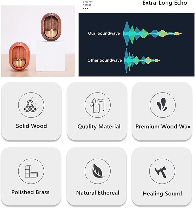 Shopkeepers Bell for Door Opening - Magnetic Attached Doorbell Chime for Business - Unique Office Ornaments and Hanging Decoration for Entrance, Fridge Sticker and Barn Door - Creative Present