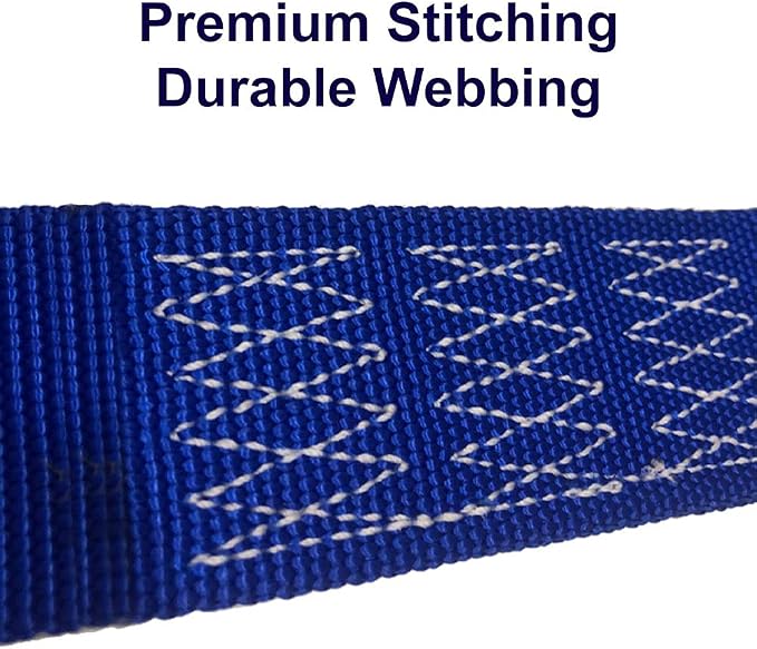 Rock-N-Rescue Professional Nylon Web Anchor Strap - Safety-Rated D-Ring Configuration, Heavy-Duty Fall Protection Equipment, Multiple Lengths 36-180 Inch, Industrial Safety Gear