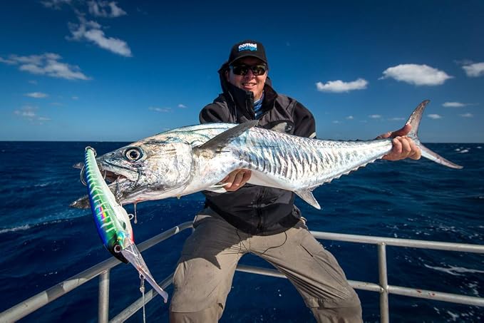 Nomad Design DTX Minnow with Patented Autotune System - Distressed Baitfish Swimming Action, BKK Diablo