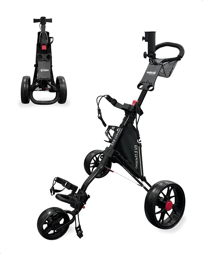 Caddytek Golf CaddyLite 11.5 V3 Superlite Deluxe Push Cart
